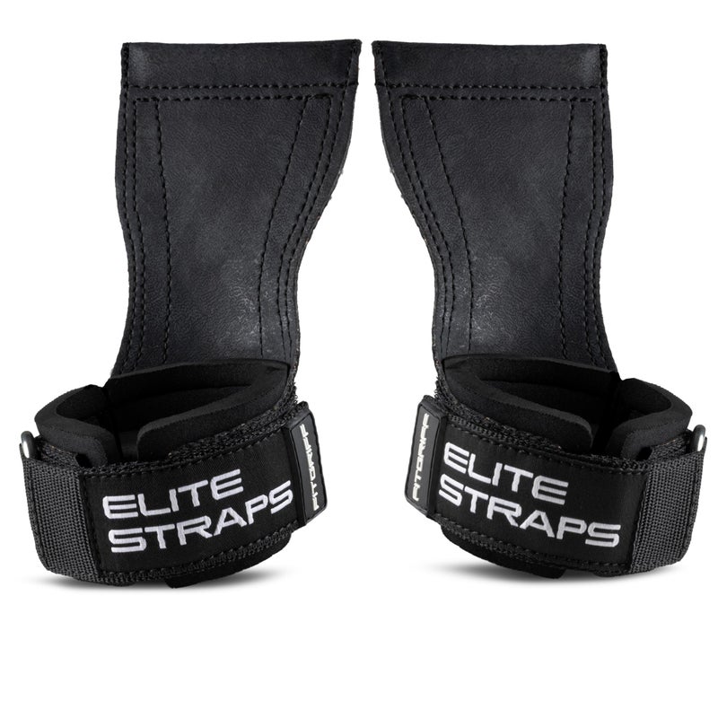 Fitgriff Elite Straps Lifting Wrist Straps Rubber Grips for Weightlifting Gym Workout Deadlift AntiSlip Revolution for Men and Women Black XS - Image 2