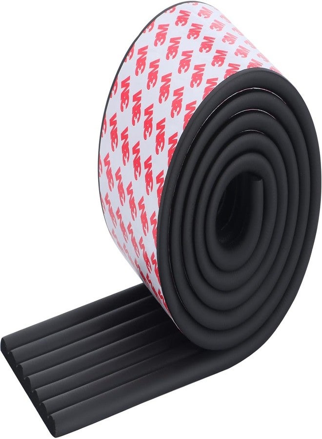 JEMICA Corner Protector for Baby, Widen Edge Protector with Adhesive Backing, Baby Proofing Edge Corner Protect Self Adhesive Furniture Guard Bumper for Table, Desk, (2 Meter) (Black) - Image 1