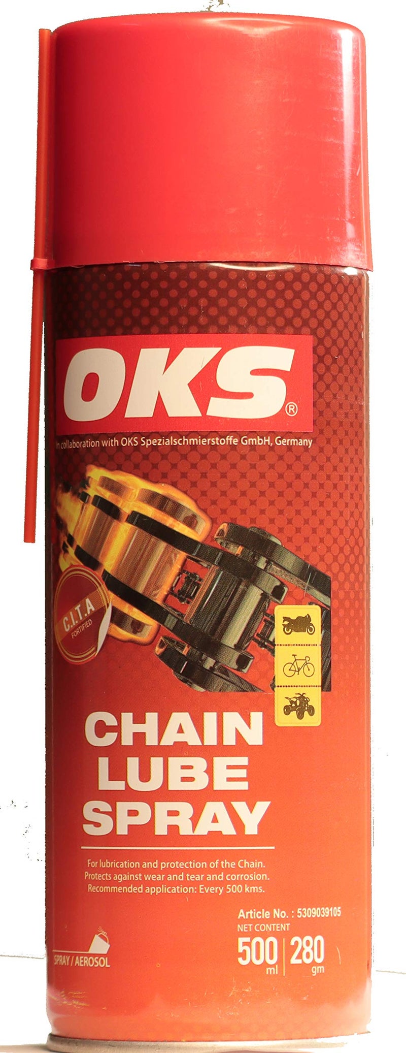 OKS German Chain Lube Spray 500 ml - Image 5
