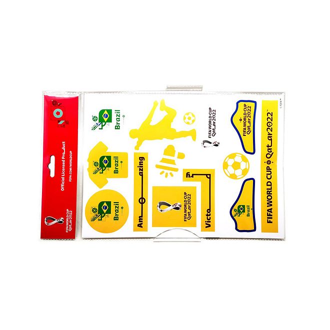 FIFA Brazil National Team A4 Sticker Sheets, 2-Pack , 3+ Yrs, Enhances Creativity & Motor Skills - Image 2