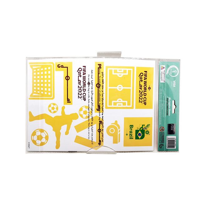 FIFA Brazil National Team A4 Sticker Sheets, 2-Pack , 3+ Yrs, Enhances Creativity & Motor Skills - Image 4