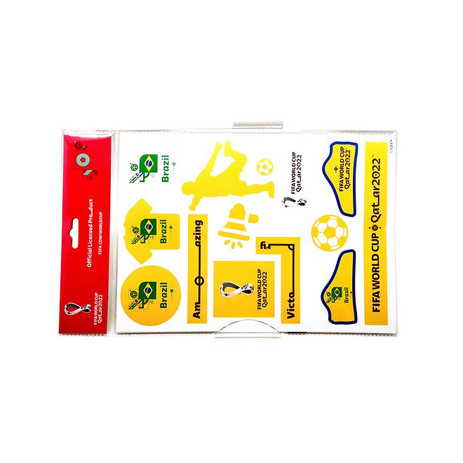 FIFA Brazil National Team A4 Sticker Sheets, 2-Pack , 3+ Yrs, Enhances Creativity & Motor Skills - Image 1