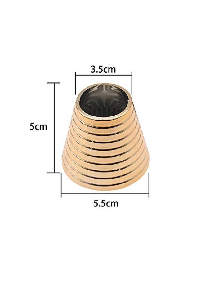 Suoirblss 4Pcs Plastic With Teeth Circle Cuff Ponytail Cover Punk Hair Rings Ponytail Holder Hair Headwear For Lady Women  - Image 3