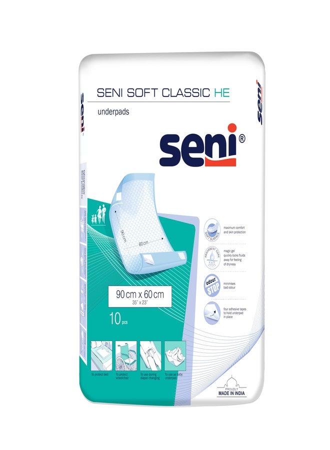 Seni Soft Classic He Underpads 90X60 cm-10 Pieces - Image 1