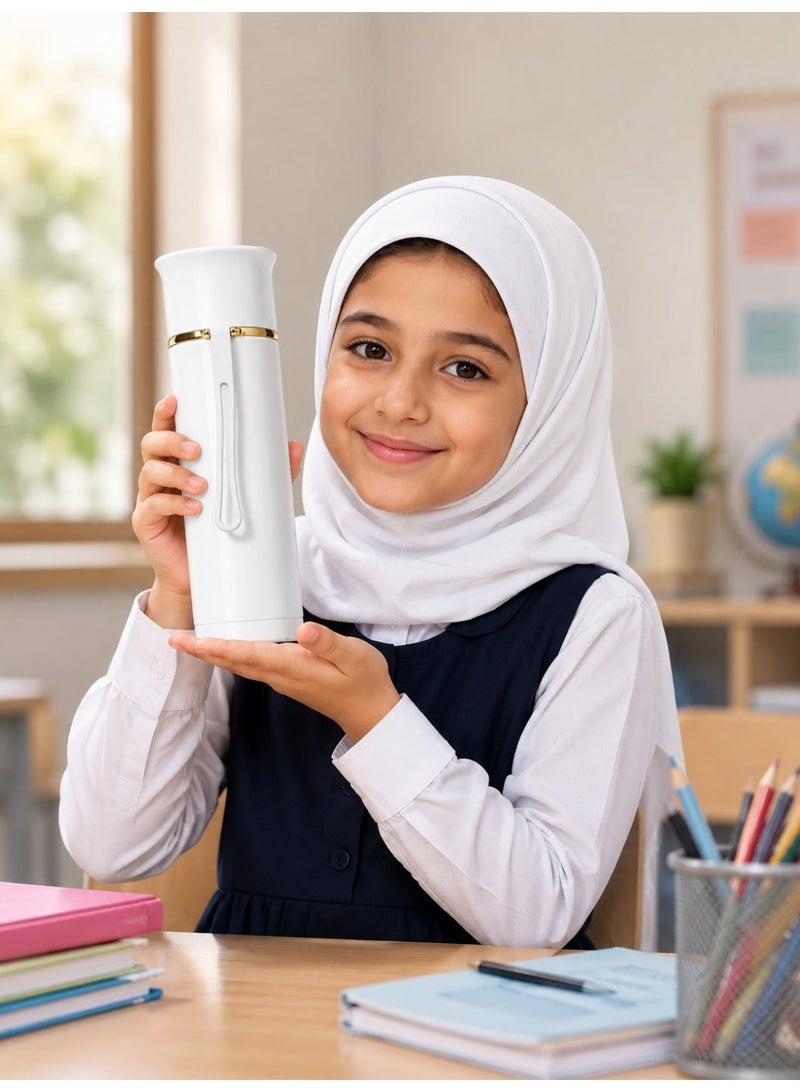 Trendiva White Vacuum Flask Bottle – Premium Insulated Water Bottle with Strap Handle | Hot & Cold Stainless Steel Travel Thermos for Office, School & Gym - Image 5