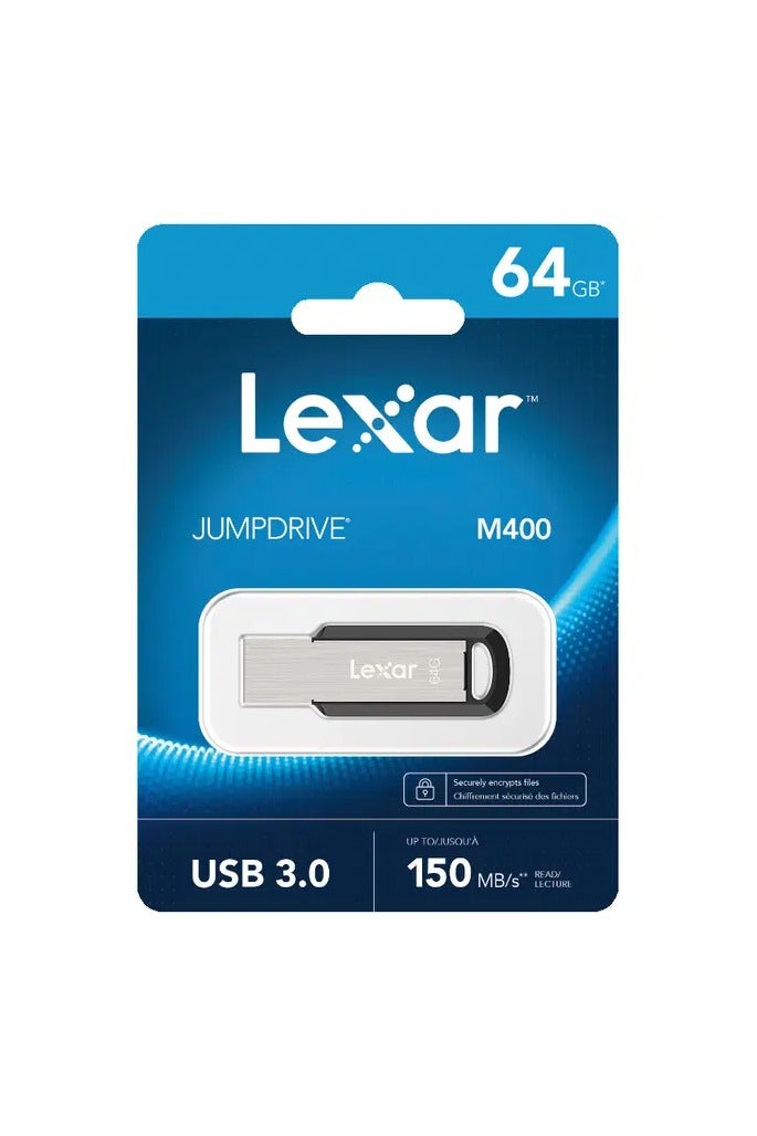 Lexar JumpDrive M400 64GB USB 3.0 Flash Drive – 150MB/s High-Speed Performance - Image 1