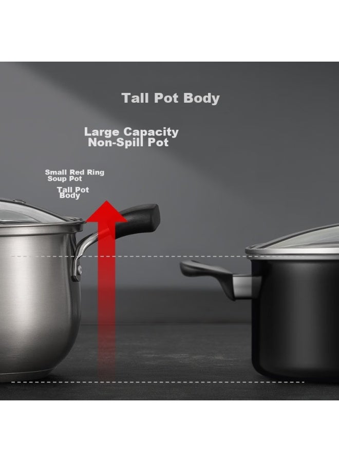 Supor, Little Red Circle 304 Stainless Steel Soup Pot Milk Pot Noodle Pot, 20cm, Universal Base St20h1 - Image 4