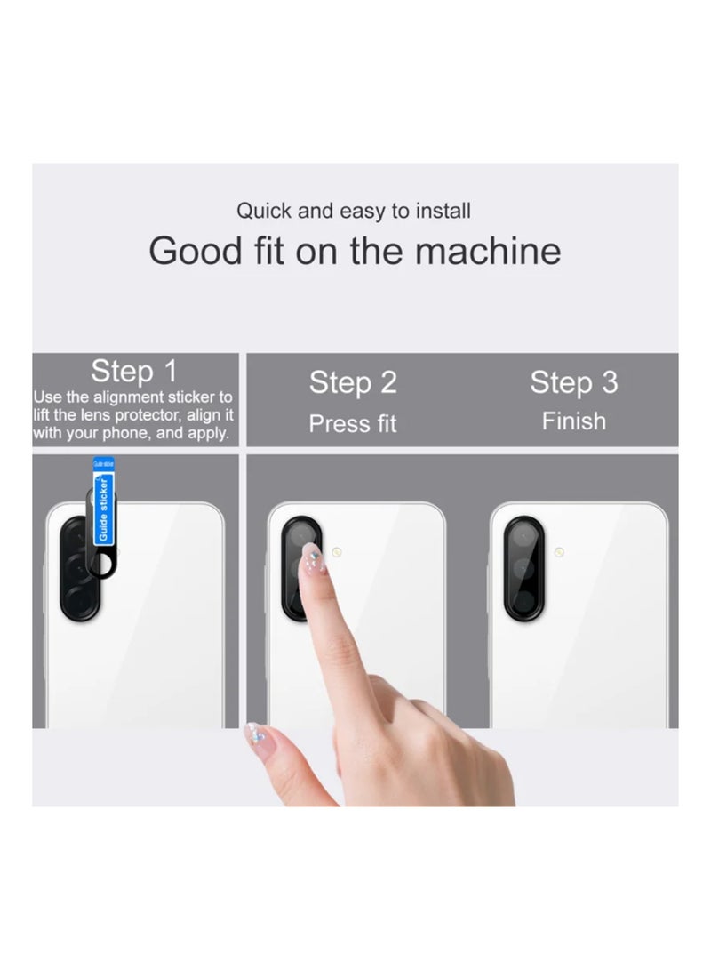 NAFCO Camera Cover for Samsung Galaxy A26/A36/A56/A17 - Camera Lens Protector, Scratch-Resistant HD Clarity Ultra-Thin 9H Tempered Glass with Alloy Metal & Best Camera Protection - Image 4