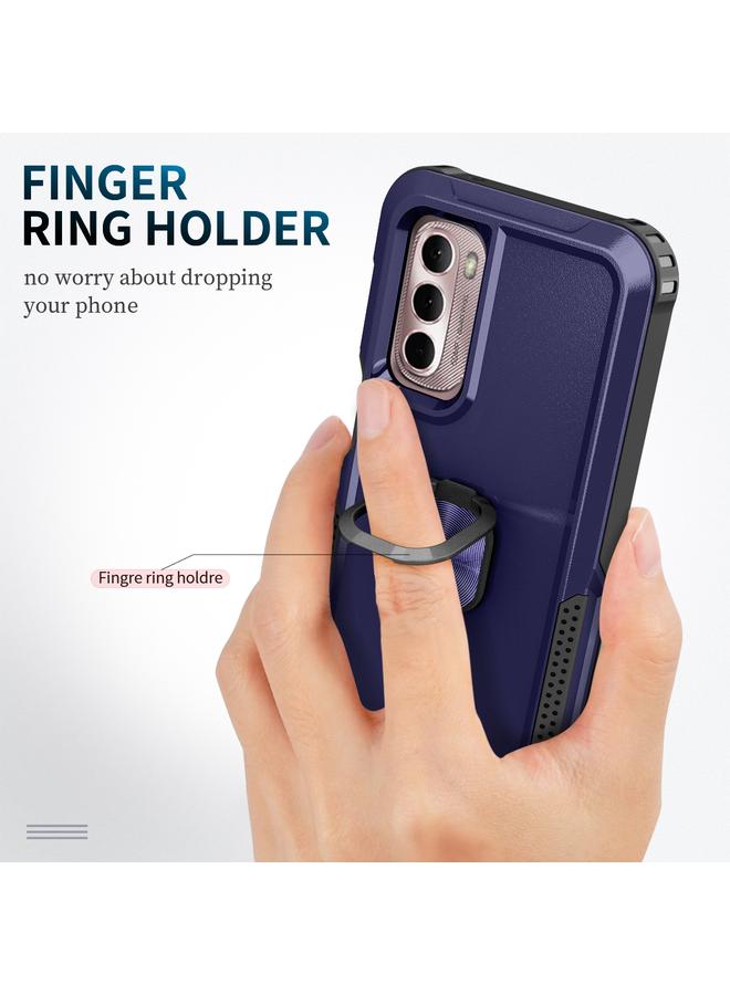 S-TOP Case For Motorola Moto G Stylus 4G / 5G 2022 3 in 1 Ring Holder PC + TPU Phone Case - Image 4