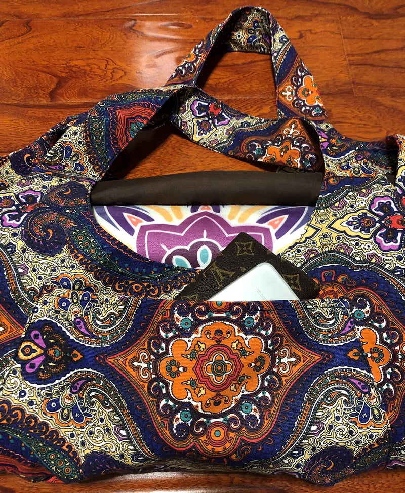 あおぞら(AOZORA) Aozora Yoga Mat Bag Large Yoga Mat Tote Sling Carrier with Pockets Fits Mats with Multi-Functional Storage Pockets Light and Durable (Celestial) - Image 4