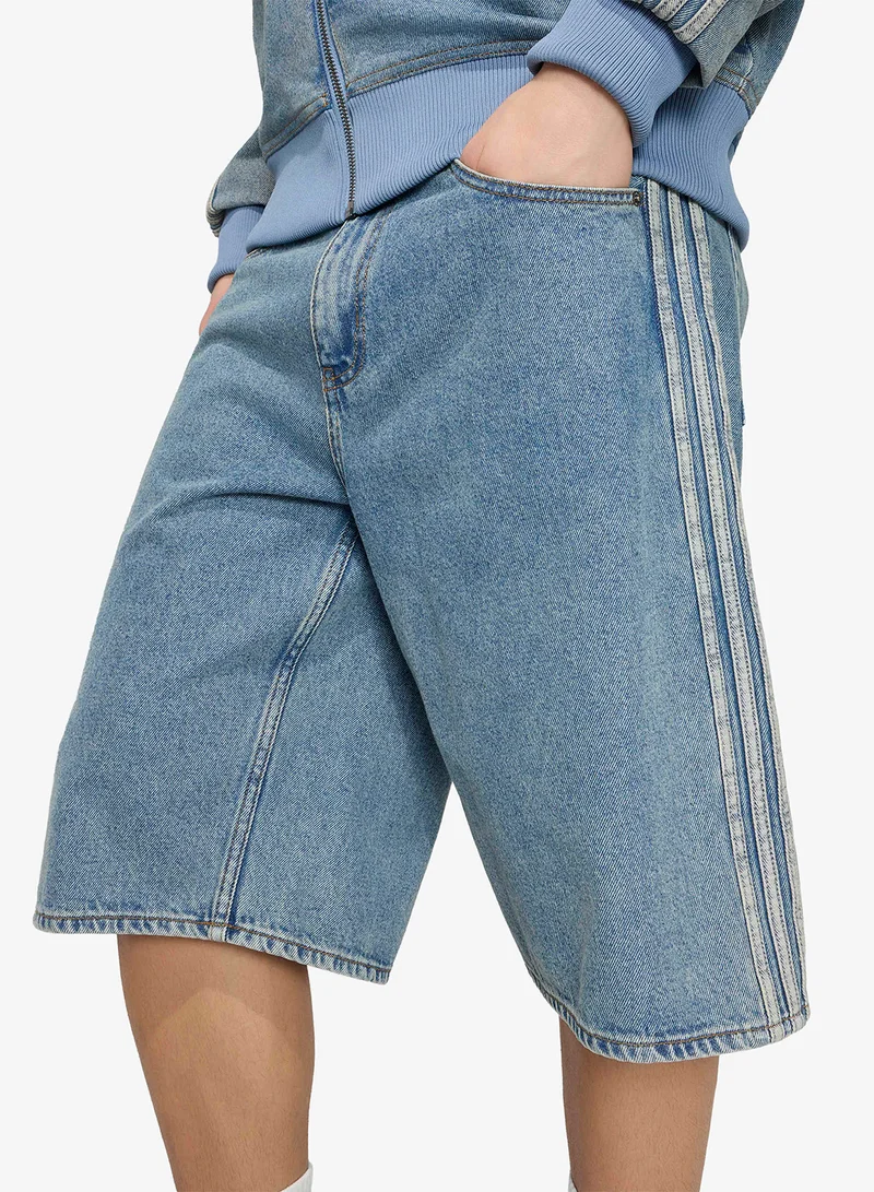 Adidas Originals WORBLU Firebird Adicolor Denim Jorts for Men | Best Price UAE