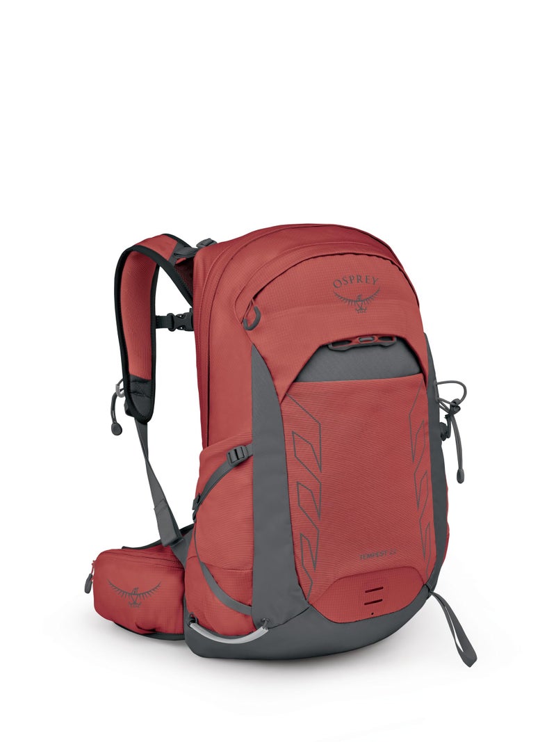 Osprey Tempest 22L Womens Lightweight Hiking Backpack with Hipbelt Red PampasCoal Grey