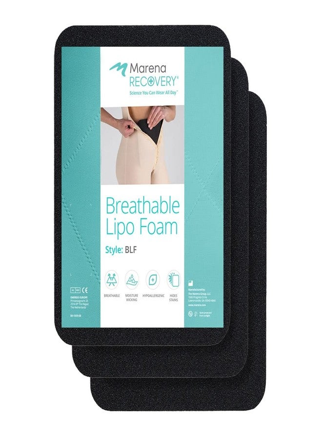 MARENA BLF Breathable Lipo Foam, 3 Pack – Post Surgery Liposuction Foam Pad for Compression Garments - Image 1