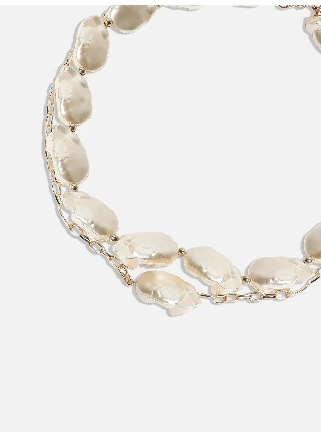 SOHI Illuminated Tranquility Artificial Necklace Jewellery