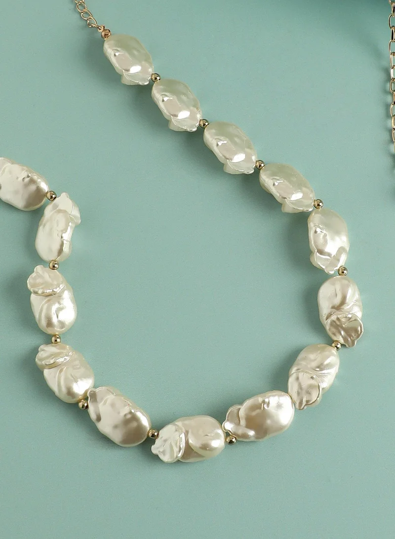 SOHI Illuminated Tranquility Artificial Necklace Jewellery