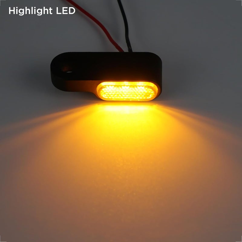 evermotor مؤشرات LED للدراجات النارية الصغيرة من إيفرموتور - عبوة من 2 - Image 2