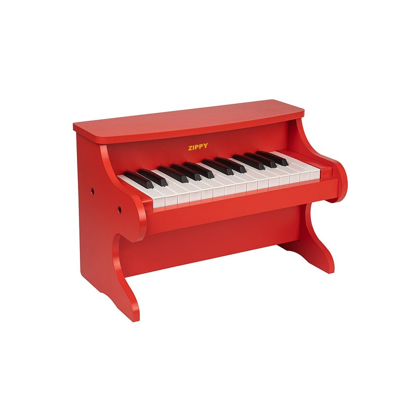 ZIPPY Kids Piano Keyboard 25 Keys Digital Piano for Kids Mini Music Educational Instrument Toy Wood Toy for Toddlers Girls Boys Red - Image 3