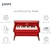 ZIPPY Kids Piano Keyboard 25 Keys Digital Piano for Kids Mini Music Educational Instrument Toy Wood Toy for Toddlers Girls Boys Red - Image 4