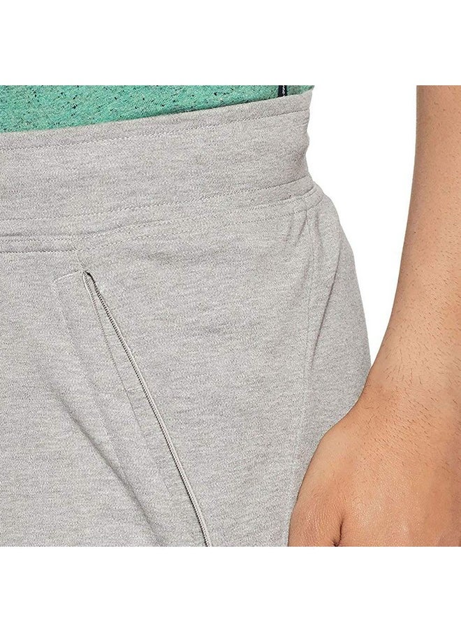 Van Heusen Van Heusen Athleisure Men Knit Shorts - Cotton Rich - Smart Tech, Easy Stain Release, Anti Stat, Ultra Soft, Moisture Wicking_50002_Grey Melange_L  - Image 4