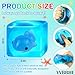 YVBBHE Blue Squeeze Cube with Luminous Dolphin InsideSquishy Stress Fidget Gummy Toys Glow in The Dark Animal Maltose Sensory Toys for Kids Autism Stress Balls for Anxiety Stress Relief - Image 4