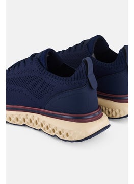 Algspar Men Lace Up Casual Outdoor, Navy  - Image 2