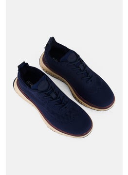 Algspar Men Lace Up Casual Outdoor, Navy  - Image 3