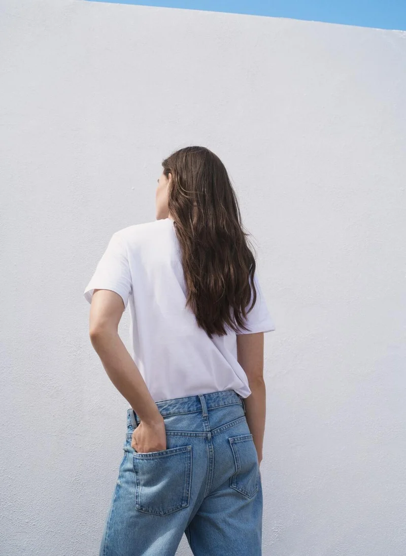 MANGO Cotton short-sleeved t-shirt