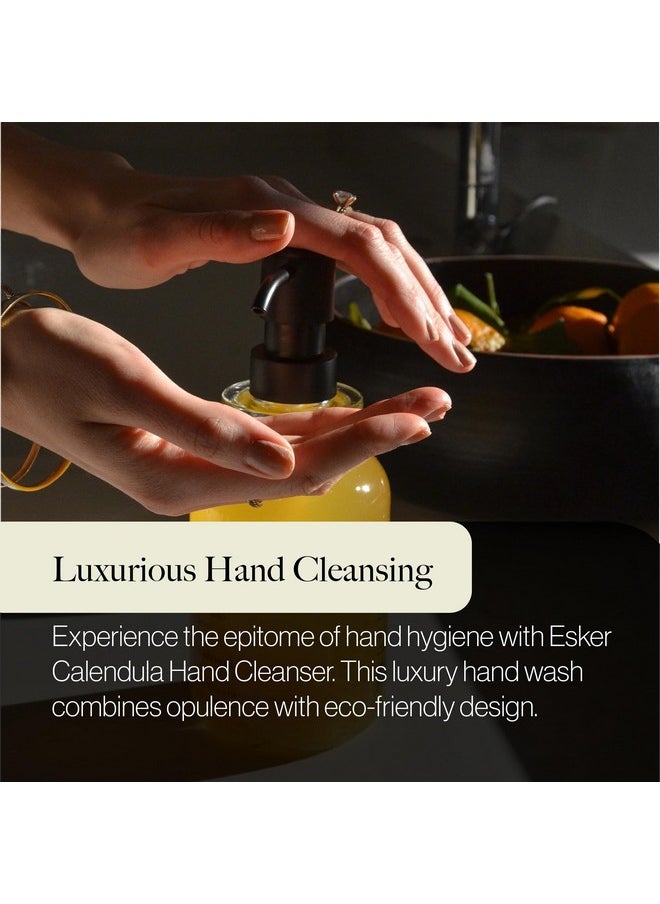 ESKER - Natural Calendula Hand Cleanser | Plantbased Crueltyfree Clean Beauty (16.9 Fl Oz | 500 Ml Glass) - Image 1