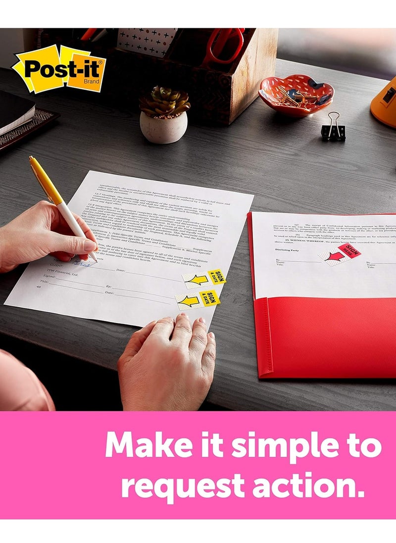 Post It 50-Piece Sign Here Index Flags With Dispenser  - Image 4