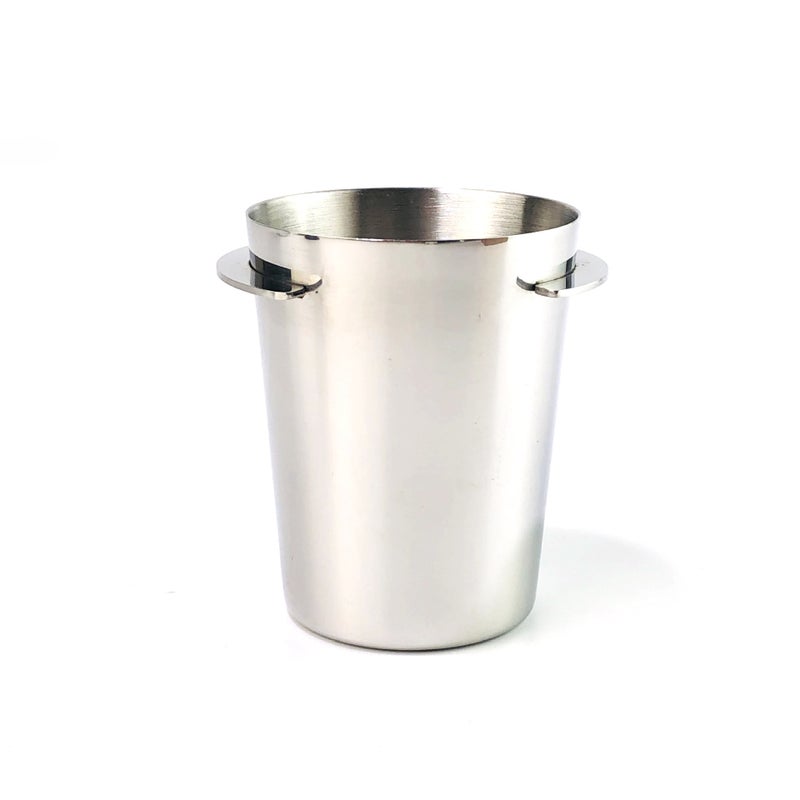 Niche Bean Coffee Grinder Powder Collector Compak R120 Coffee Grinder Powder Cup Coffee Machine Handle Powder Cup(54 handle powder Cup type 2 stainless steel primary color) - Image 1