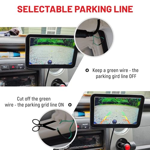 RED WOLF 3rd Brake Light Backup Camera Roof Mount Fit for 2007-2018 Mercedes-Benz Sprinter Dodge Sprinter VW Crafter Vans Transporter Rear View Reverse Parking Camera 6 IR Night Vision Light - Image 3