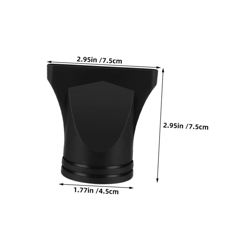 Safe material Mobestech 15pcs Hair Dryer Diffuser Nozzle Attachment Black Plastic Blow Dryer Concentrator Nozzles for 4-4.8cm Outlet Compatible with Home and Salon Styling Globally popular elegant design - Image 2