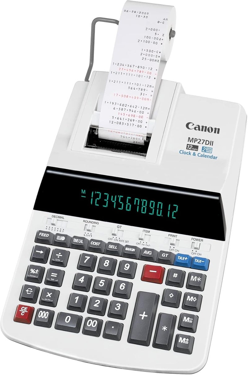 Canon MP27DII Printing Calculator, Gray - Image 1