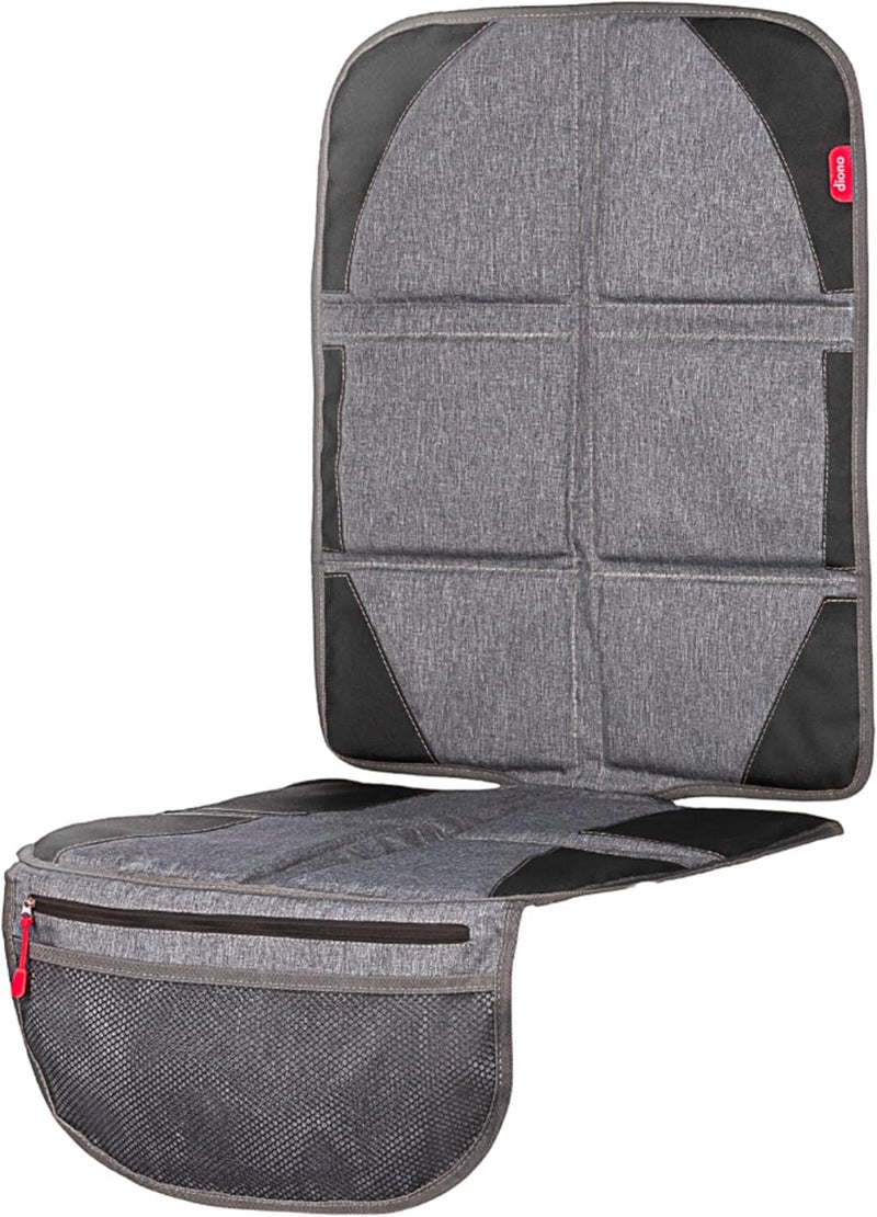 Diono Diono Ultra Mat and Heat Sun Shield Complete Back Seat Upholstery Protection with Integrated Heatshield Crash Tested Water Resistant Protection Durable AntiSlip 3 Mesh Storage Pockets - Image 1