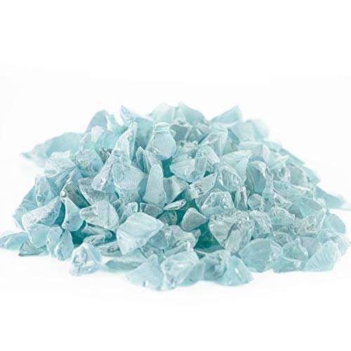 CYS EXCEL Frosted Light Blue Sea Glass (4 LBS, Approx. 6 Cups) | Multiple Color Choices Crushed Glass Vase Filler | Aquarium Nautical Decor for Art Crafts - Image 5