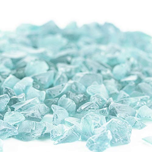 CYS EXCEL Frosted Light Blue Sea Glass (4 LBS, Approx. 6 Cups) | Multiple Color Choices Crushed Glass Vase Filler | Aquarium Nautical Decor for Art Crafts - Image 4