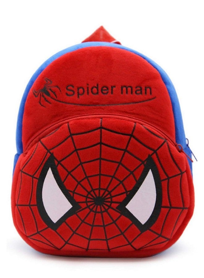 blue tree Kid's Soft Velvet Cartoon School Plush Combo Backpack,Mini Bag,Travel Bag for Baby Boy/Girl (Spiderman & Penguin) - Image 2