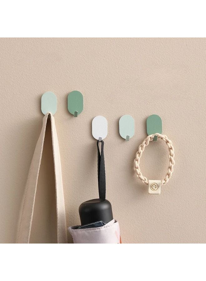 16pcs Color Mixing Self Adhesive Metal Hooks Heavy Duty Wall Hooks for Coats Towels Keys - Image 2