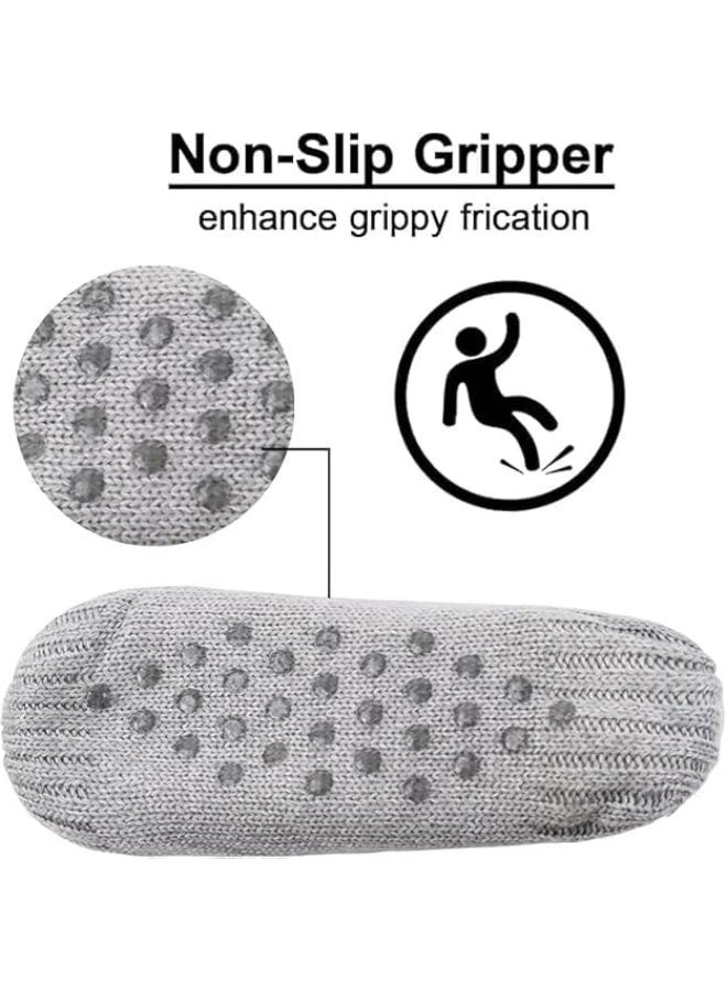 CLENEA Fluffy Fuzzy Slipper Socks for Men Women, Cotton-lined Cozy Thick Warm Winter Soft Non Slip Socks, Comfy Soft Socks, Thermal Socks - Image 3