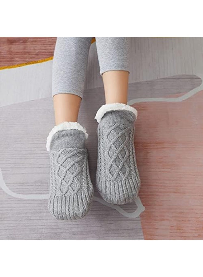 CLENEA Fluffy Fuzzy Slipper Socks for Men Women, Cotton-lined Cozy Thick Warm Winter Soft Non Slip Socks, Comfy Soft Socks, Thermal Socks - Image 4