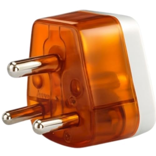 KAVANA 6a to 16a Converter Plug | 6 amp to 16 amp Converter Plug Useful for 16a Extension Board with16a Socket and 16 Ampere Top,for A/C,Refrigrator,etc,230 Volt AC.(Orange,3 Piece) - Image 2