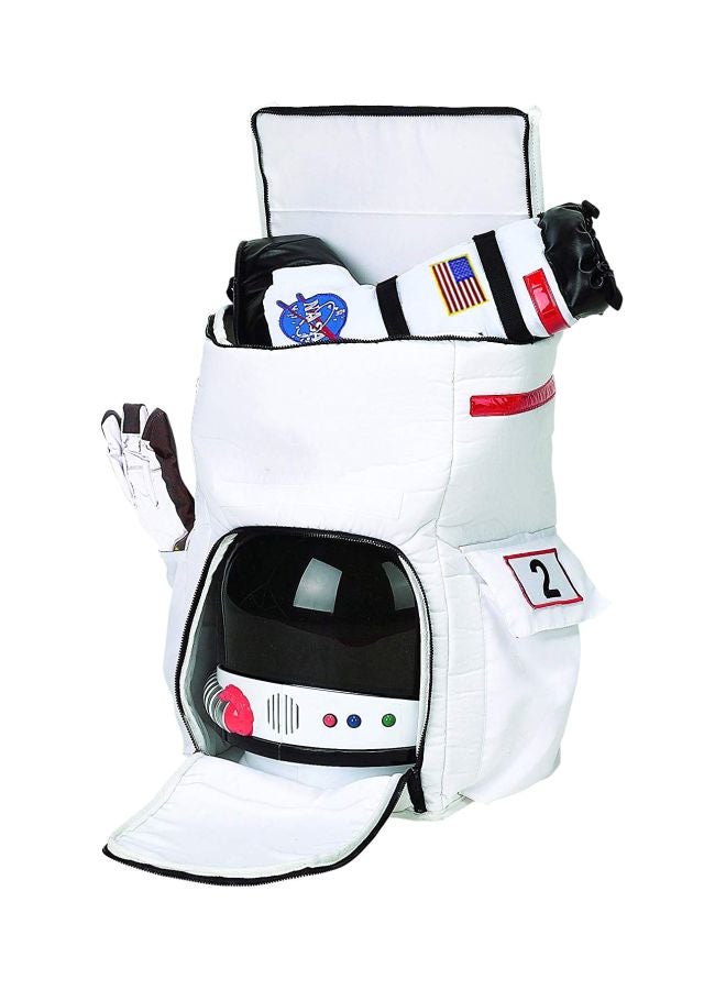 Aeromax Jr. Astronaut Backpack, White, with NASA patches - Image 3