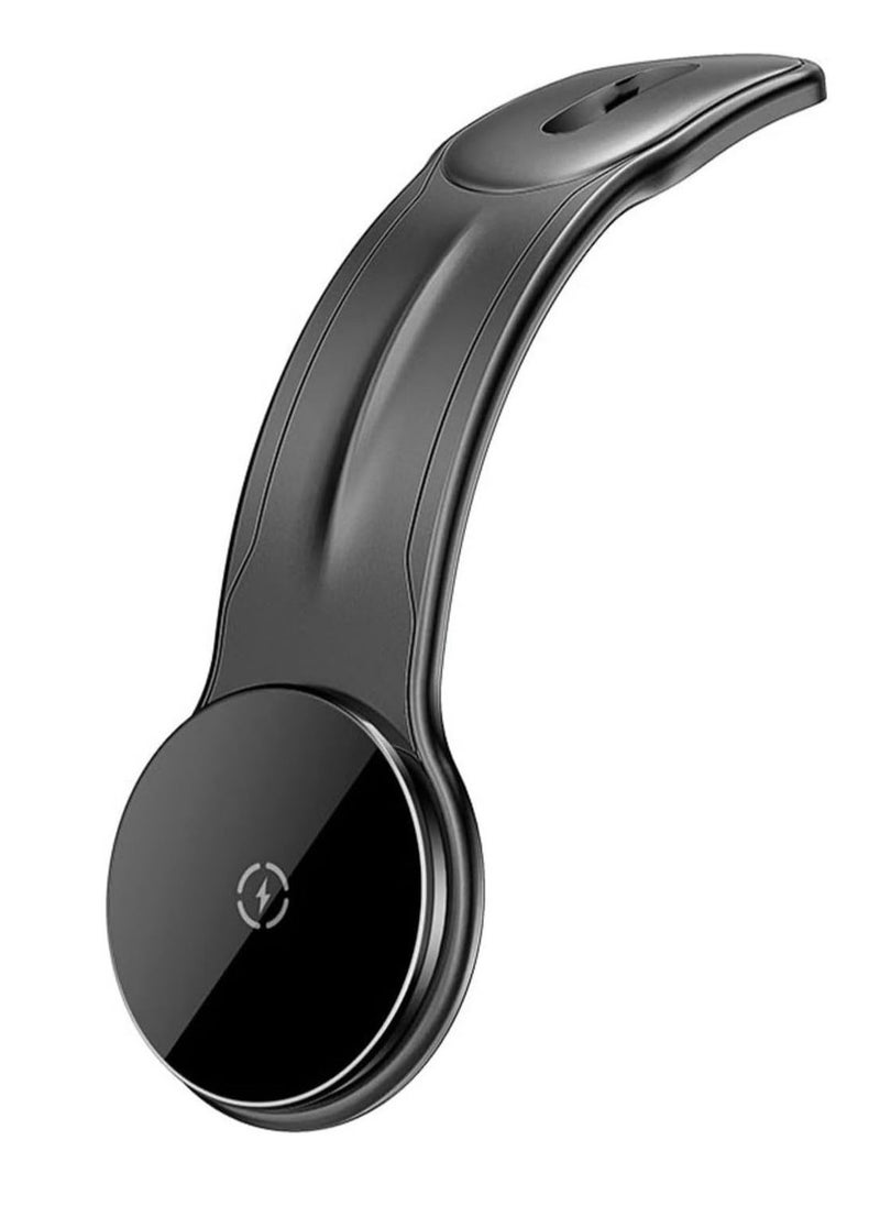 JAJEEK D21 Fast Wireless Charger Magnetic Car Holder – 15W Wireless Charging for iPhone & Android, Auto-Aligning Magnetic Mount, Qi-Certified, Dashboard & Vent Mount (Black) - Image 1