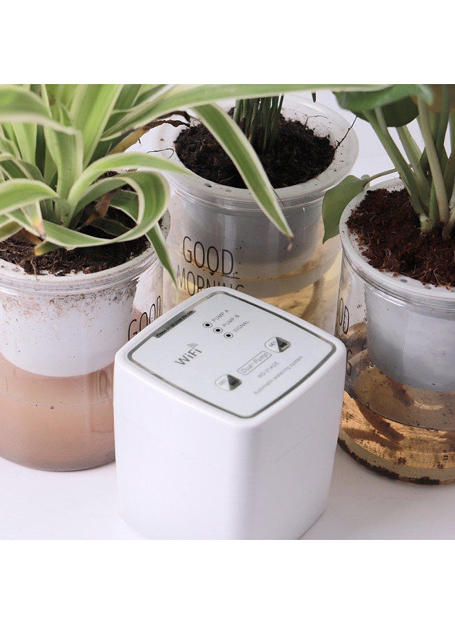 Generic - WIFI Intelligent Watering Device Double Pump Timed Automatic Drip Irrigation System Remote APP Controller for Garden Terrace Potted Plant Flower - Image 1