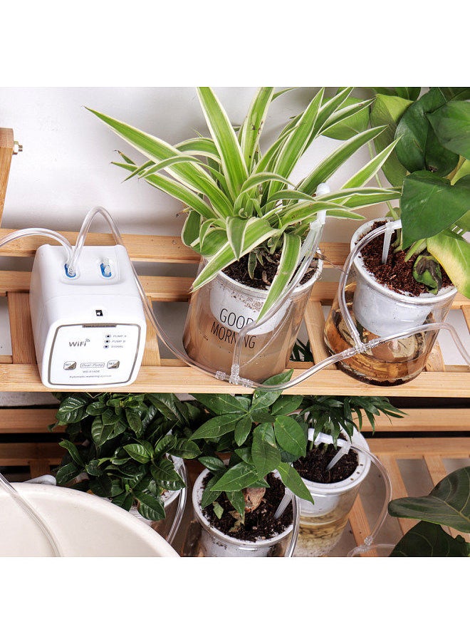 Generic - WIFI Intelligent Watering Device Double Pump Timed Automatic Drip Irrigation System Remote APP Controller for Garden Terrace Potted Plant Flower - Image 1