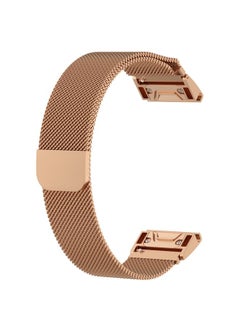 Replacement Strap For Garmin Fenix 6 / Fenix 7 Milanese Watch Band Rose Gold