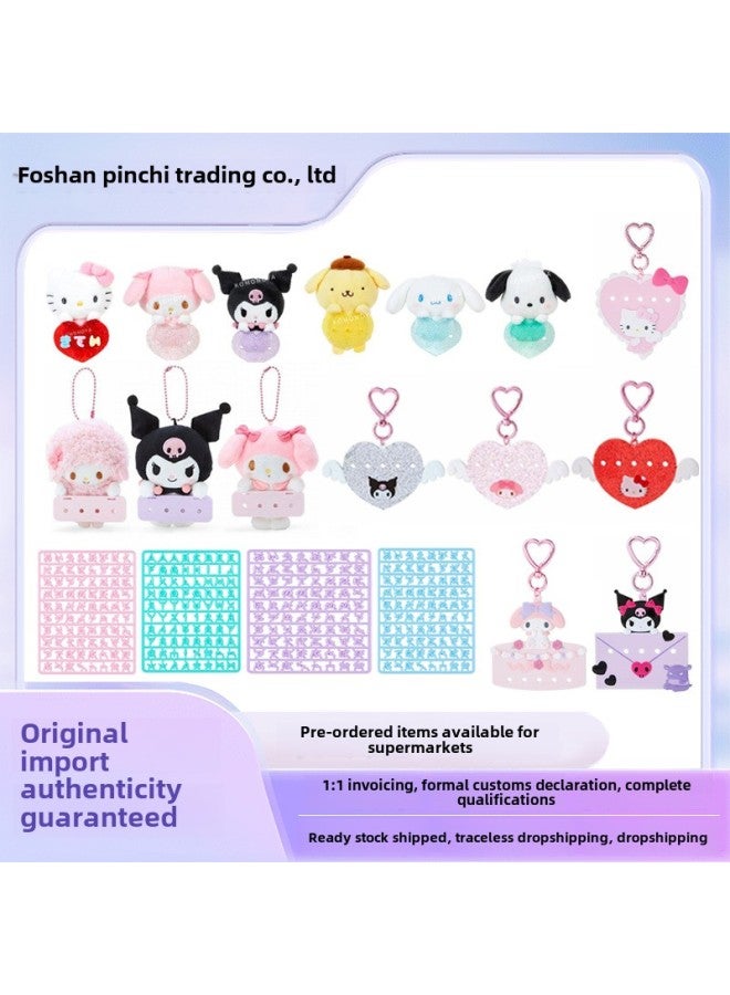 Sanrio DIY Brooch Pendant Melody-Specifications:Diy Japanese Special Characters Pink Board - Image 2