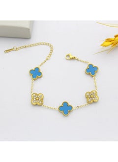 Generic New Fashion Women's White Petal Bracelet (Light Blue)  - Image 2