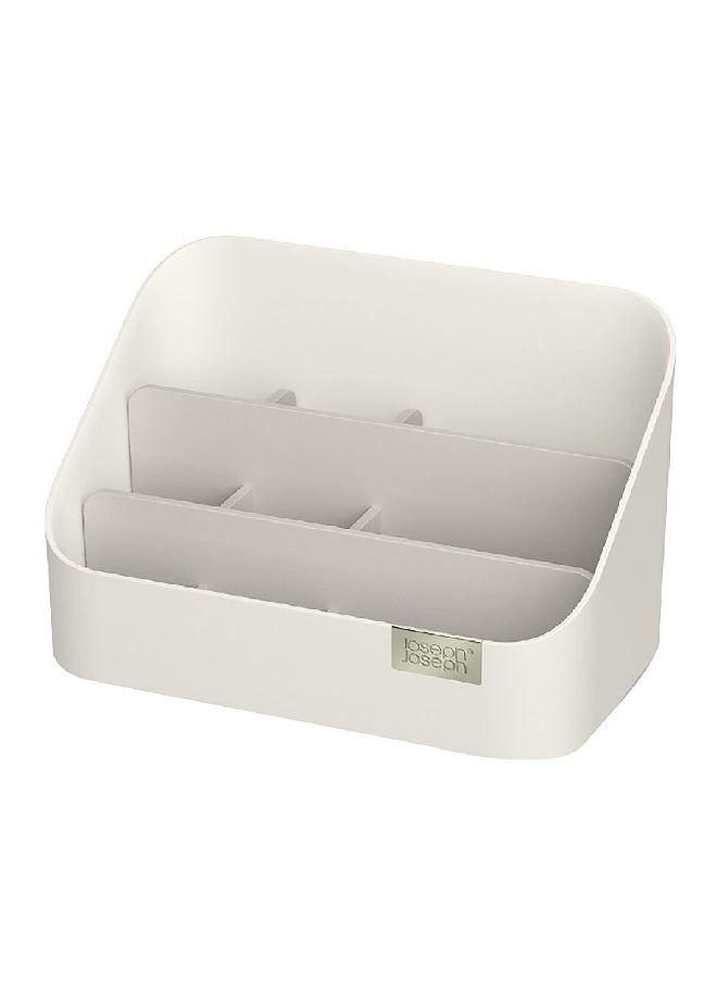 Joseph Joseph Viva Chrome-Plated Tiered Design Cosmetic Space Saving Organiser Off White 11 x 18 x 10.7 cm 75002  - Image 1