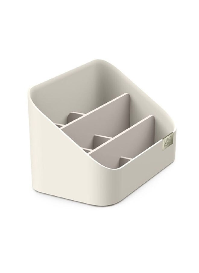 Joseph Joseph Viva Chrome-Plated Tiered Design Cosmetic Space Saving Organiser Off White 11 x 18 x 10.7 cm 75002  - Image 2